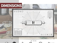 Siliconen bakmat (91 x 61 cm) - afbeelding 3 van  5