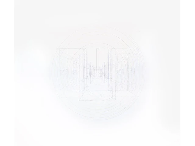 Silke schatz (1967), 'elefantenhaus / mothership', 2003, coloured and lead pencil on paper (+) 206 x 240 cm. (81.09 x 94.48 in.) - afbeelding 1 van  3