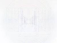 Silke schatz (1967), 'elefantenhaus / mothership', 2003, coloured and lead pencil on paper (+) 206 x 240 cm. (81.09 x 94.48 in.) - afbeelding 2 van  3