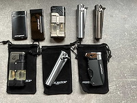 Silver match diverse luxe aanstekers gedeeltelijk met hoesje (8x) - afbeelding 1 van  5