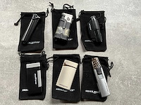 Silver match diverse luxe aanstekers met hoesje (6x) - afbeelding 1 van  5