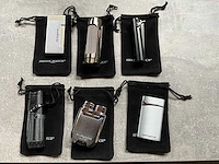 Silver match diverse luxe aanstekers met hoesje (6x) - afbeelding 1 van  5