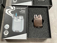 Silver match luxe aansteker in verpakking (4x) - afbeelding 3 van  5