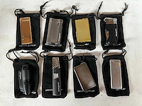 Silver match luxe aansteker met hoesje (8x) - afbeelding 1 van  5
