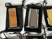 Silver match luxe aansteker met hoesje (8x) - afbeelding 2 van  5
