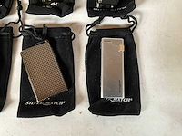 Silver match luxe aansteker met hoesje (8x) - afbeelding 4 van  5