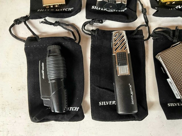 Silver match luxe aansteker met hoesje (8x) - afbeelding 5 van  5