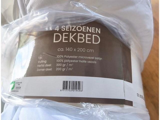 Silver star bedtextiel - 4 seizoenen dekbed 140x200 - afbeelding 2 van  2