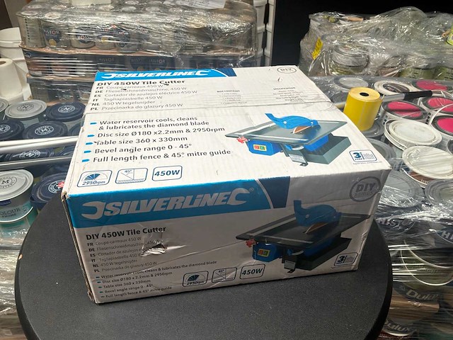 Silverline diy tegelsnijder - afbeelding 1 van  3