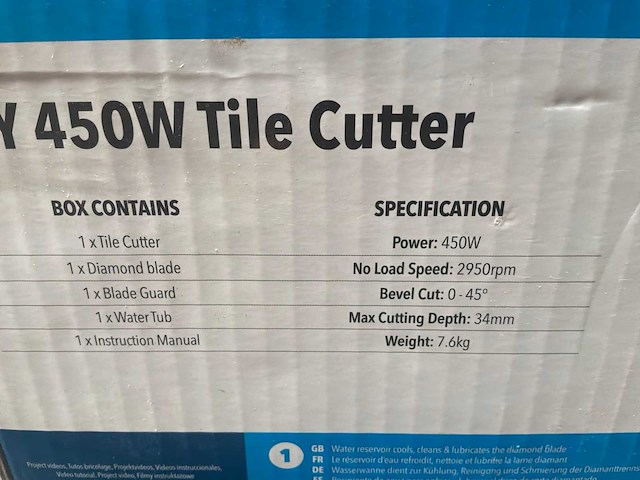 Silverline diy tegelsnijder - afbeelding 3 van  3