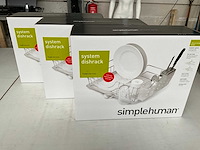 Simplehuman afwas rek roestvrij staal (3x) - afbeelding 1 van  6