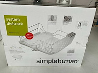 Simplehuman afwas rek roestvrij staal (3x) - afbeelding 4 van  6