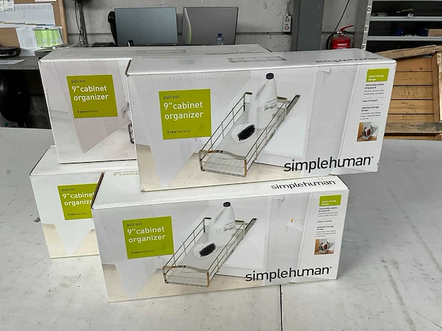 Simplehuman keukenkast pull-out organiser 9” (4x) - afbeelding 1 van  8