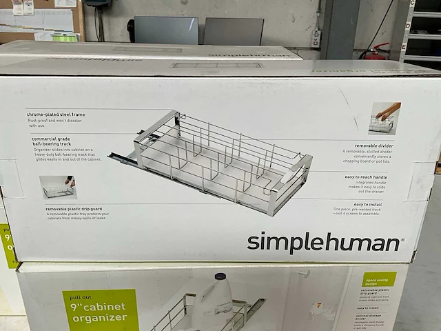 Simplehuman keukenkast pull-out organiser 9” (4x) - afbeelding 5 van  8