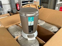 Simplehuman kunststof afvalemmer 6 liter metallic mocha (6x) - afbeelding 2 van  7