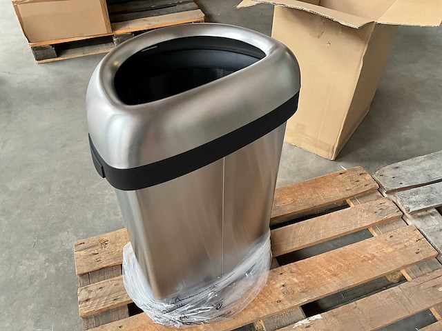 Simplehuman open top design prullenbak 60 liter - afbeelding 3 van  9