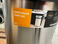 Simplehuman open top design prullenbak 60 liter - afbeelding 7 van  9