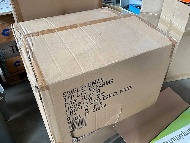 Simplehuman profile step pedaalemmer 6 liter (6x) - afbeelding 9 van  9