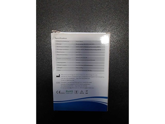 Simzo - non-contact infrared thermometers (9x) - afbeelding 4 van  7