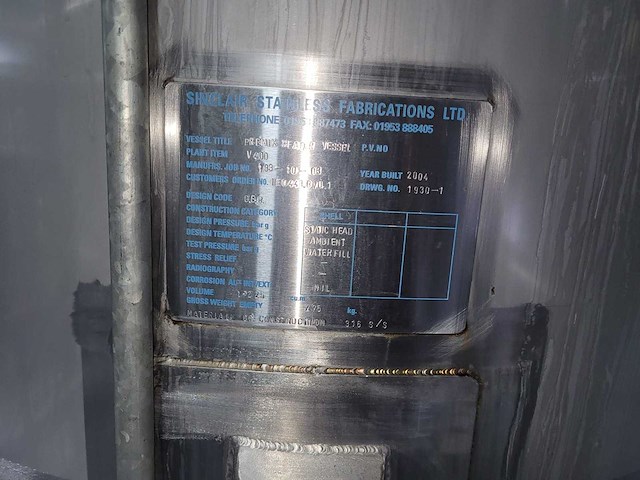 Sinclair - v401 - premix-vat - 2004 - afbeelding 6 van  7