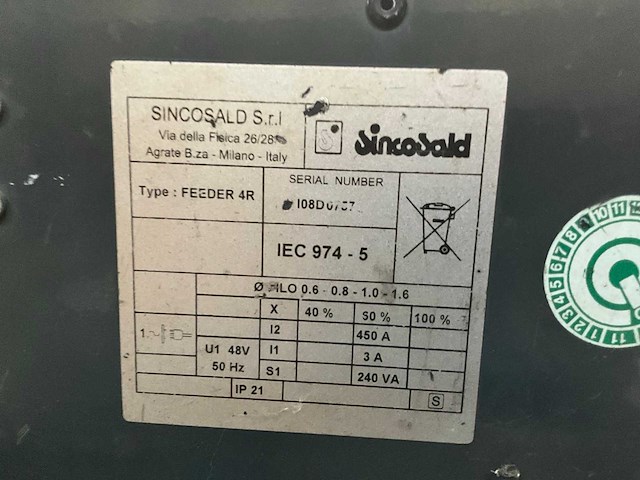 Sincosald novamig430 mig lasapparaat - afbeelding 9 van  9