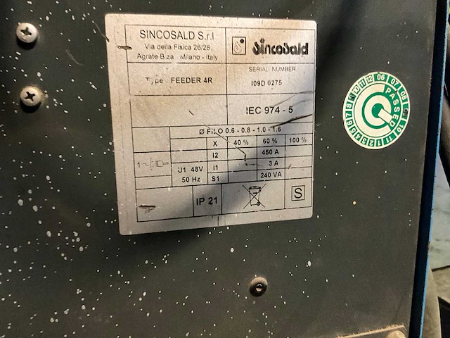 Sincosald novamig430 mig lasapparaat - afbeelding 9 van  9