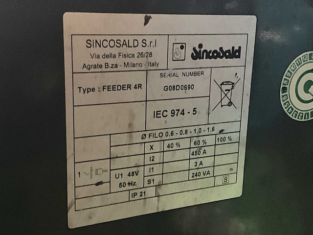 Sincosald novamig430 mig lasapparaat - afbeelding 4 van  12