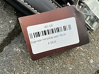 Singel leder met buiklap paarden (3x) - afbeelding 7 van  7