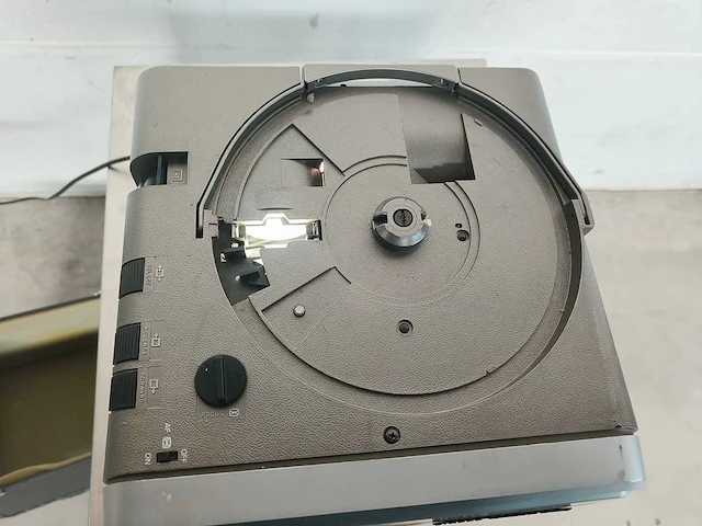 Singer caramate 4000 vintage diaprojector & cassettespeler met koffer - afbeelding 7 van  13
