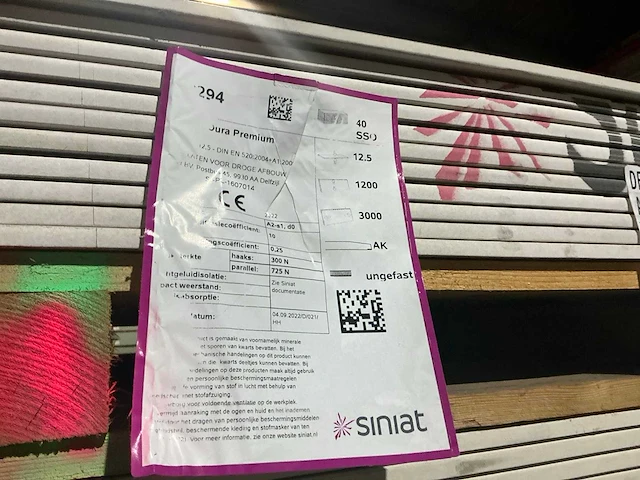 Siniat dura premium gipsplaat (40x) - afbeelding 2 van  3