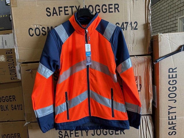 Sioen - bajus - softshell jas hi vis maat m (10x) - afbeelding 2 van  2