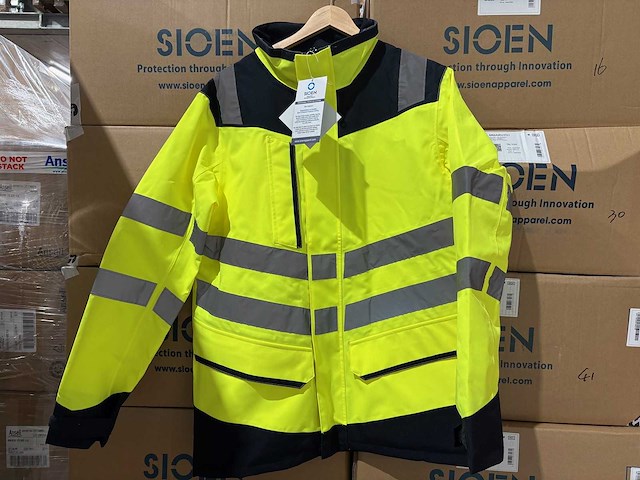 Sioen - birkum - jas hi vis size 2xl (10x) - afbeelding 2 van  2