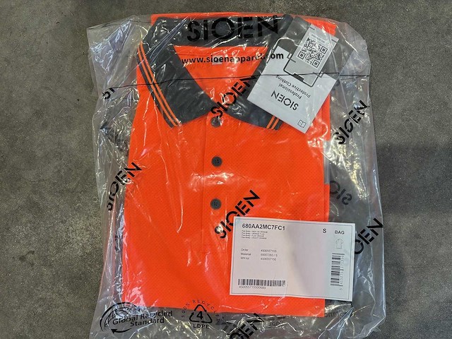 Sioen - broby - polo hi vis size 2xl (12x) - afbeelding 1 van  2