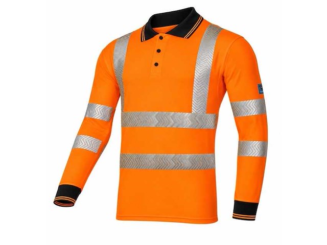 Sioen - casbas - polo hi vis lange mouw maat 2xl (8x) - afbeelding 1 van  1