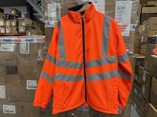 Sioen - harlem - softshell jas hi vis size m (4x) - afbeelding 3 van  3