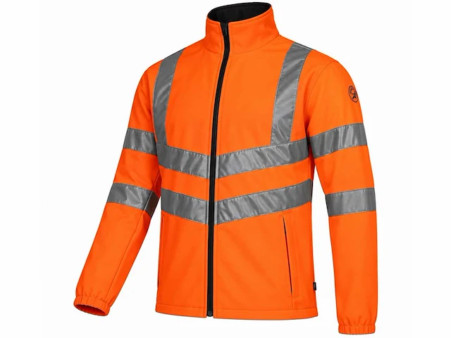 Sioen - harlem - softshell jas hi vis size s (4x) - afbeelding 1 van  2