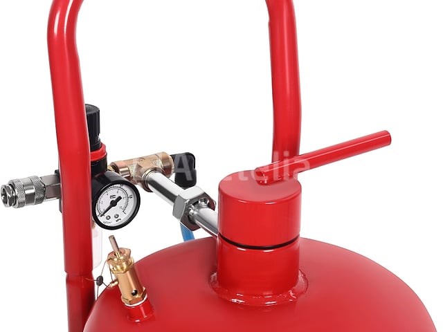 Siphon zandblaster 19l met accessoires kraft&dele - afbeelding 3 van  4
