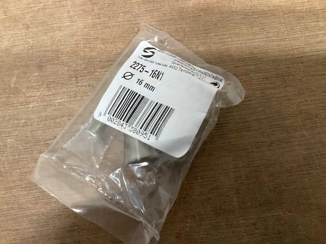 Siro 2275-16n1 kastknop rvs, 16 mm (36x) - afbeelding 2 van  5