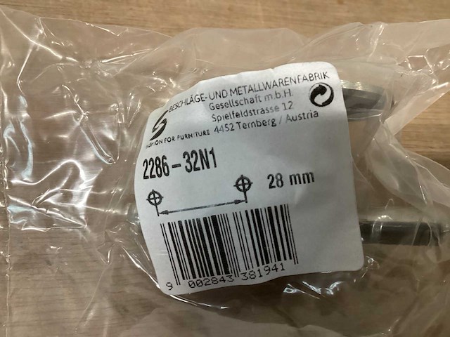 Siro jashaak rvs, 2 haaks (15x) - afbeelding 3 van  4