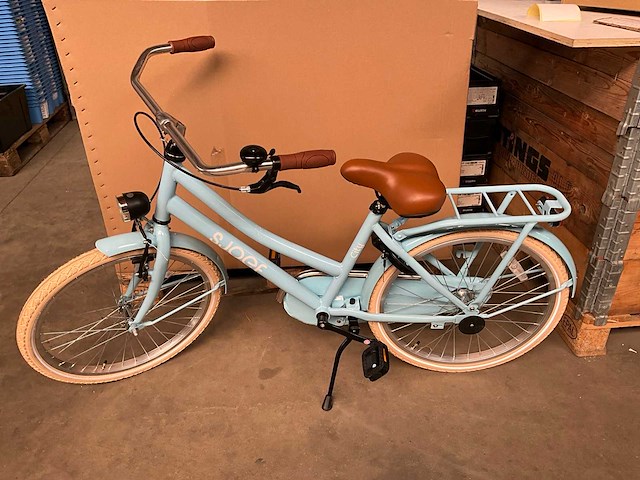 Sjoef city kinderfiets 22 inch lichtblauw - afbeelding 1 van  12