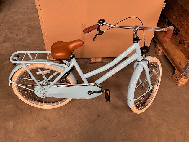 Sjoef city kinderfiets 22 inch lichtblauw - afbeelding 10 van  12