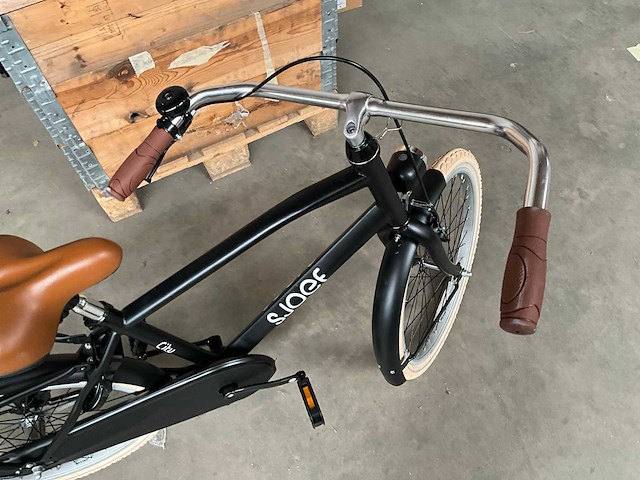 Sjoef city kinderfiets 22 inch mat zwart - afbeelding 8 van  9