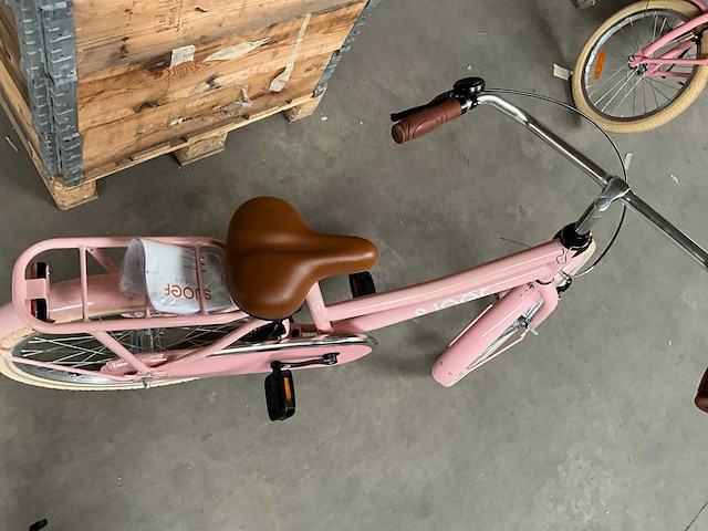 Sjoef city kinderfiets 22 inch roze - afbeelding 6 van  9