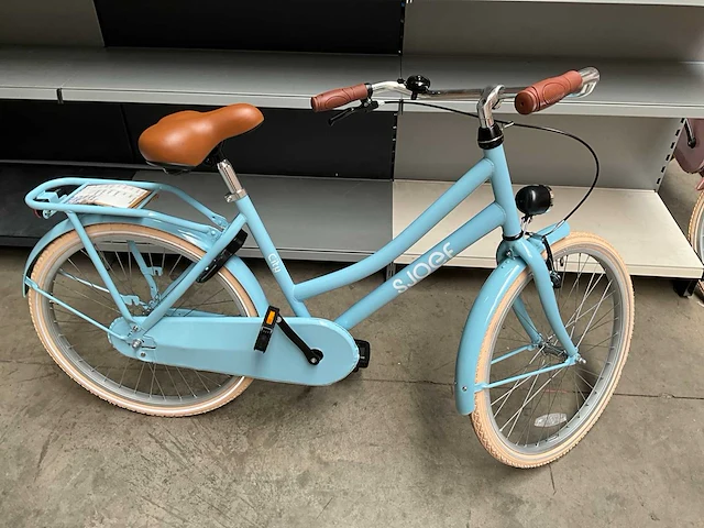 Sjoef city kinderfiets 24” blauw - afbeelding 1 van  12