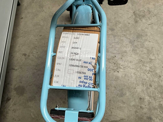 Sjoef city kinderfiets 24” blauw - afbeelding 7 van  12