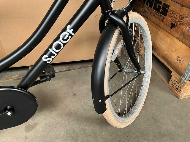 Sjoef city kinderfiets 24 inch mat zwart - afbeelding 4 van  14