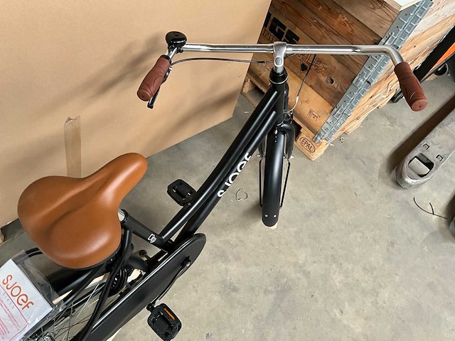 Sjoef city kinderfiets 24 inch mat zwart - afbeelding 6 van  14
