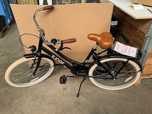Sjoef city kinderfiets 24 inch mat zwart - afbeelding 1 van  14