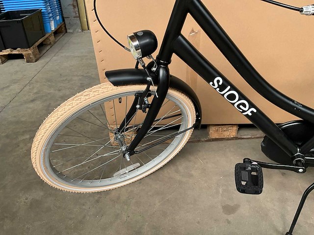 Sjoef city kinderfiets 24 inch mat zwart - afbeelding 8 van  14