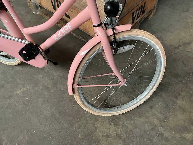 Sjoef city kinderfiets 24” roze - afbeelding 4 van  13